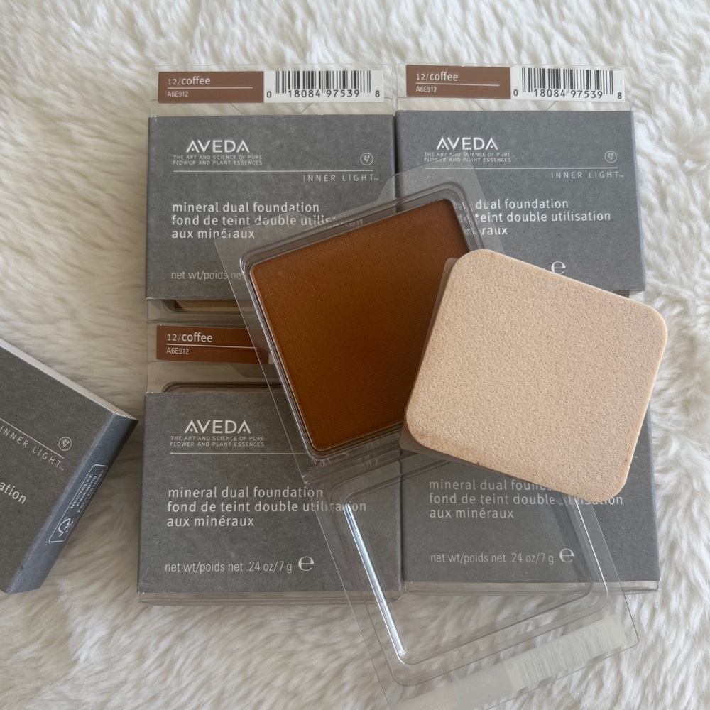 4x Aveda Inner Light Coffee 12 Dual Foundation New NIB Mineral Dual
